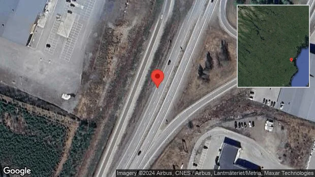 Stopp på E4 på grund av trafikolycka med en personbil
