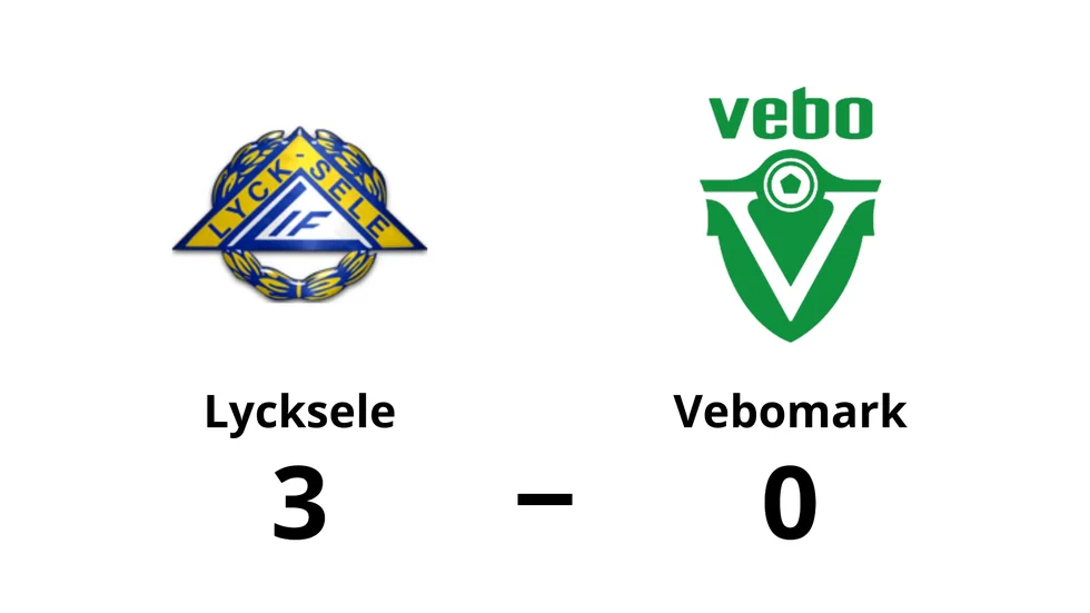 Lycksele IF vann mot Vebomarks IF
