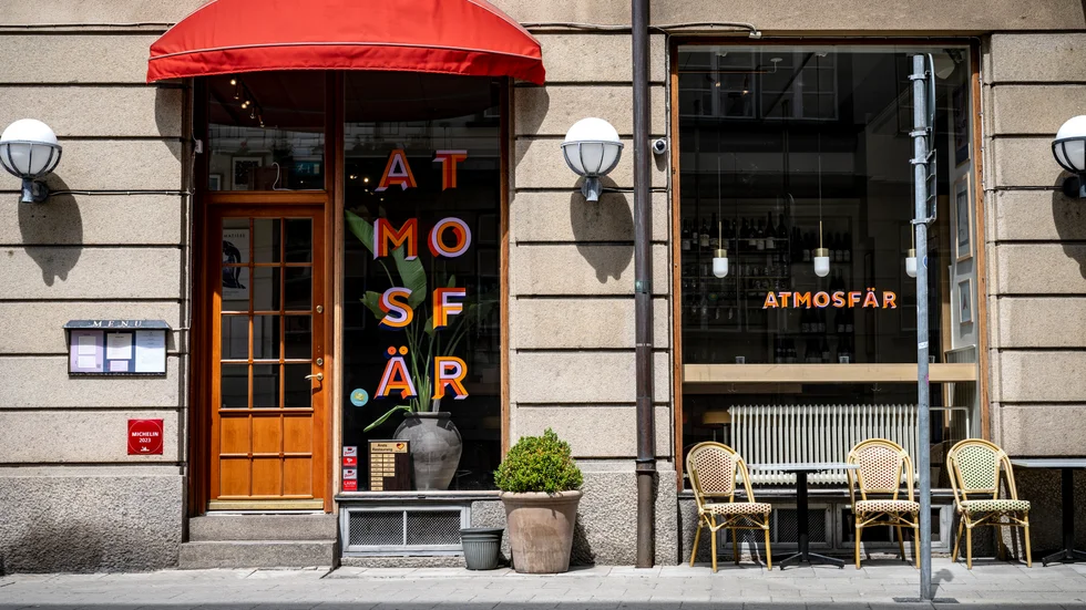 Restaurang Atmosfär i Malmö, där ett stort sällskap tog en springnota på över 80 000 kronor förra julhelgen. Arkivbild