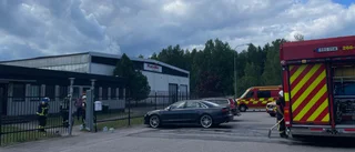 Räddningstjänsten larmades till brand i industribyggnad