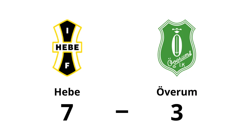IF Hebe vann mot Överums IK