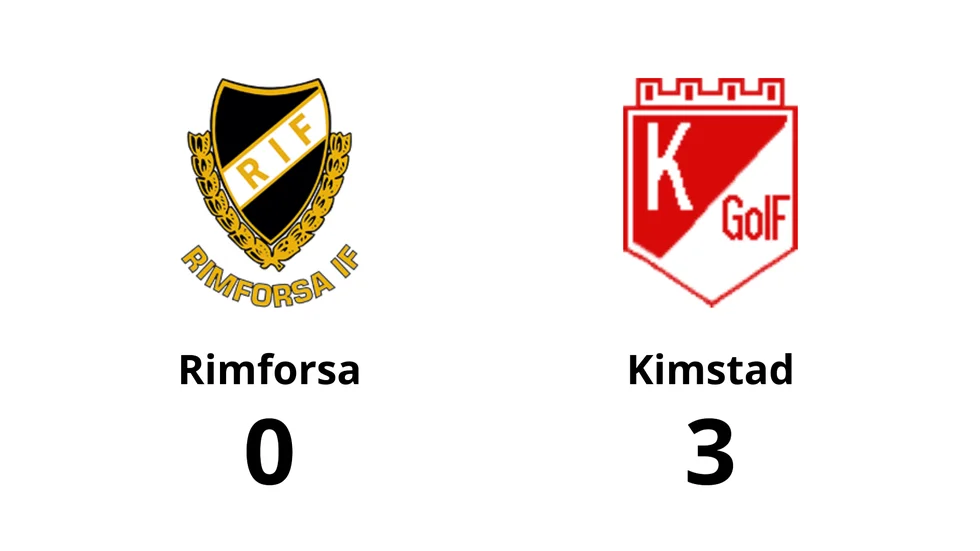 Rimforsa förlorade mot Kimstad GoIF