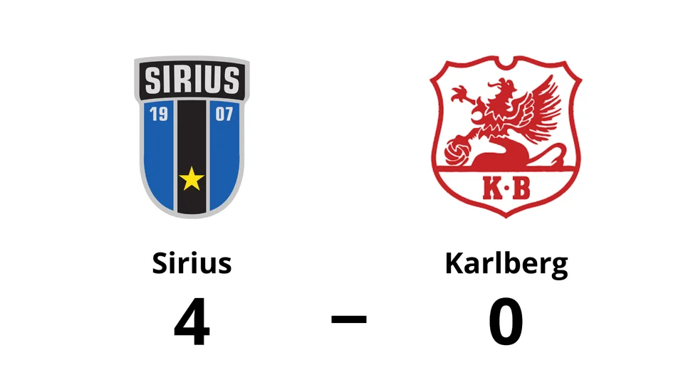 Sirius vann mot Karlberg
