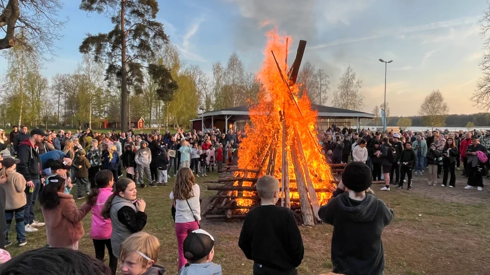 Valborg i Hultsfreds folkets park.