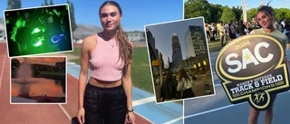 Ally, 20, om tiden i USA: "En tjej sköts ned 50 meter ifrån oss"