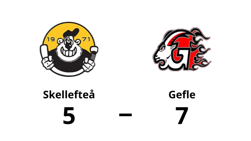 Skellefteå förlorade mot Gefle