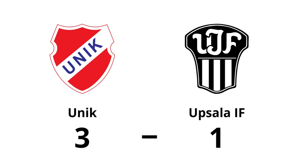 Unik FK vann mot Upsala IF Fotboll
