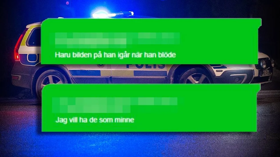 Meddelanden som den misstänkte 15-åringen skickade efter rånet vid Östra skolan. Skärmdumpar från förundersökningen.