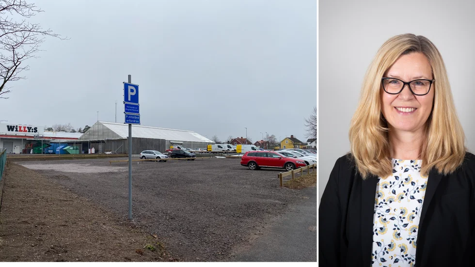 Ingemo Fahlstedt berättar om de 66 nya platserna vid Willys i Västervik.