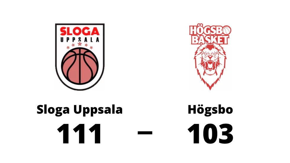 Sloga Uppsala vann mot Högsbo Basket