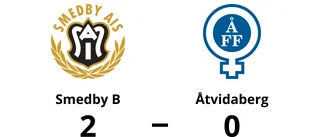 Åtvidaberg besegrades på bortaplan av Smedby B
