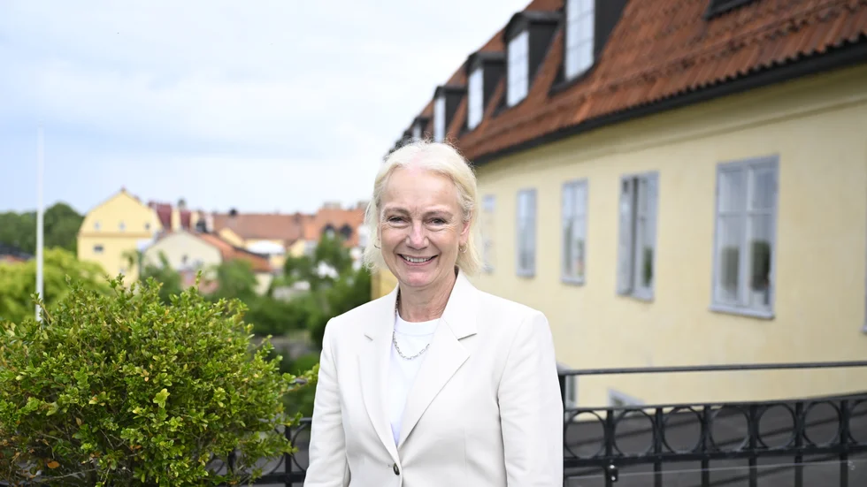 Charlotte Petri Gornitzka var på plats på residenset i Visby under Almedalsveckan, dels i sin nuvarande roll som myndighetschef för MSB och dels för att närvara vid presentationen av henne som Gotlands nya landshövding.
