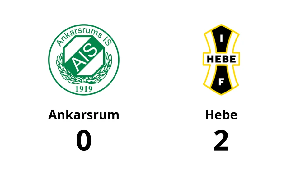 Ankarsrums IS förlorade mot IF Hebe