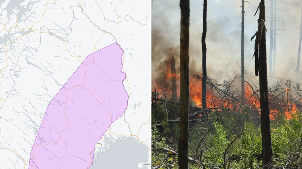 Brandrisken berör i pricip hela Norrbotten.