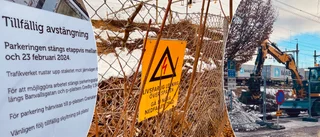 Förvandlingen vid järnvägen – parkeringsplatser stängs av