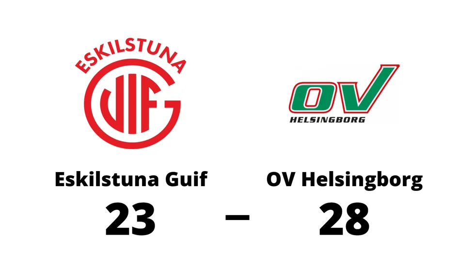 Eskilstuna Guif förlorade mot OV Helsingborg HK