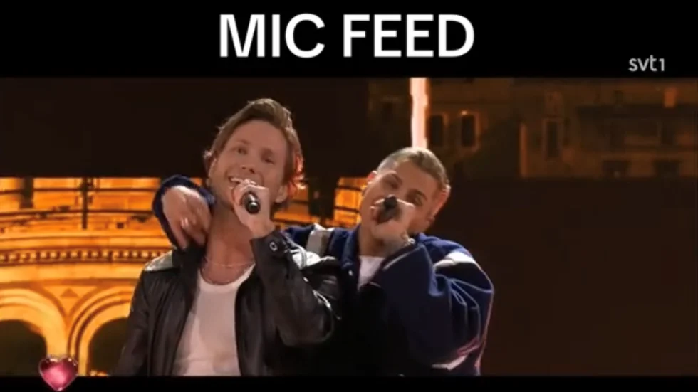 På sociala medier sprids nu klippet där Viktor Frisk och Samir Badran hånas rejält för deras framträdande i Melodifestivalen. I klippet har man endast publicerat artisternas sång utan musik och rösterna hånas i kommentarsfälten.