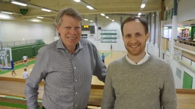 Luleåsonen Nils Gjörup, till höger, tar över som ny klubbdirektör i Eos efter Björn Göransson.