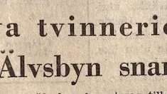 Piteå-Tidningen 2 maj 1949.