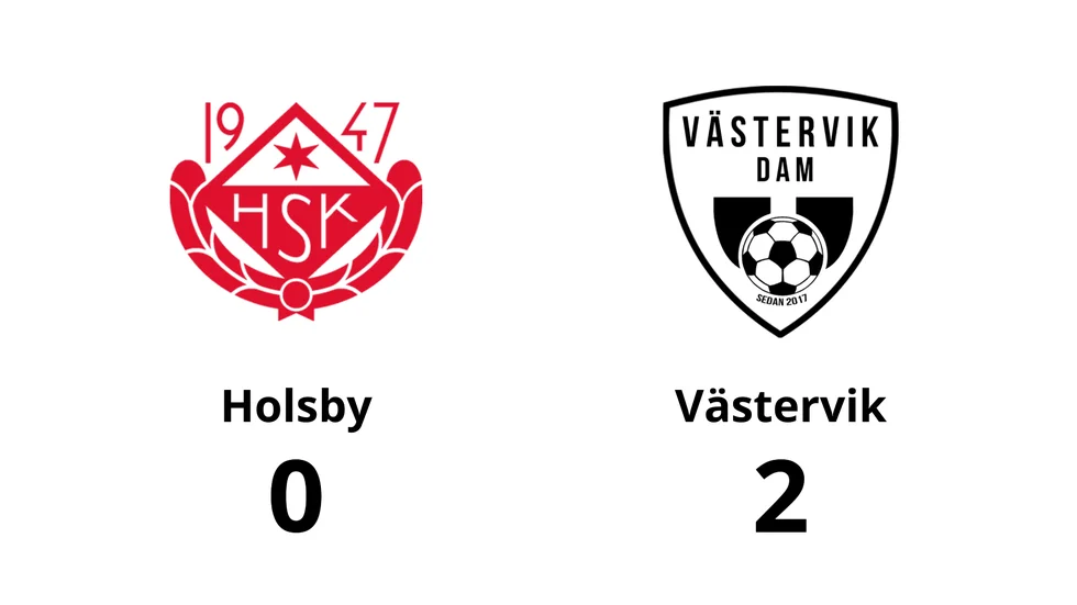 Holsby SK förlorade mot Västerviks damfotboll IF
