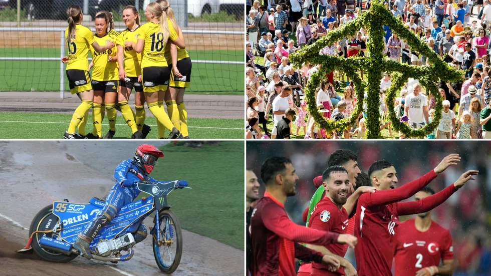 Sportsnack: Innehållandes vänstersvängar, fotboll och midsommarfirande.