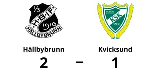 Hällbybrunn vann på hemmaplan mot Kvicksund