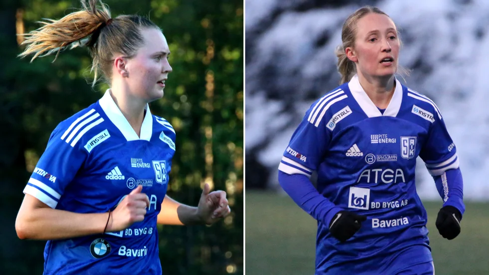 Elin Wikgren och Sanna Karlsson klev av på grund av skador i Storfors förlust mot IFK Luleå sent på lördagseftermiddagen. (Arkivbild)