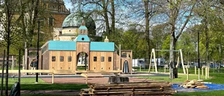 Genialisk utformning av ny lekplats i Vadstena