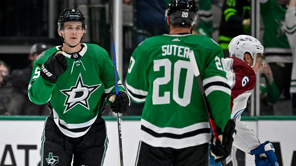 Nils Lundkvist gjorde poäng när Dallas utjämande matchserien mot Colorado. (Arkivbild)