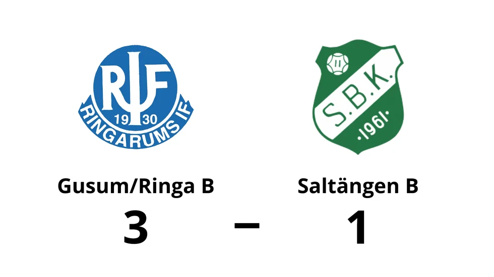 Gusums IF/Ringarums IF B vann mot Saltängens BK B