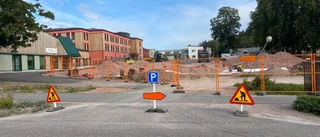 Nu är infarten till hälsocentralen avstängd