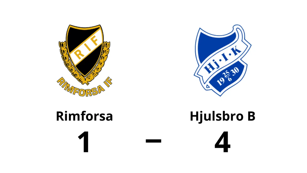 Rimforsa förlorade mot Hjulsbro IK B