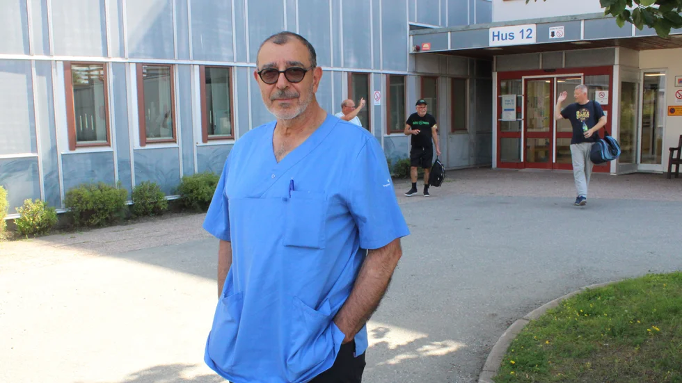 Specialistläkaren Hani Hattar vid Västerviks sjukhus.