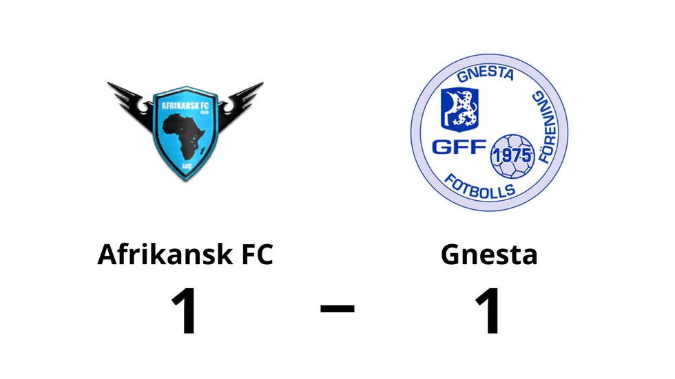 Afrikansk FC spelade lika mot Gnesta