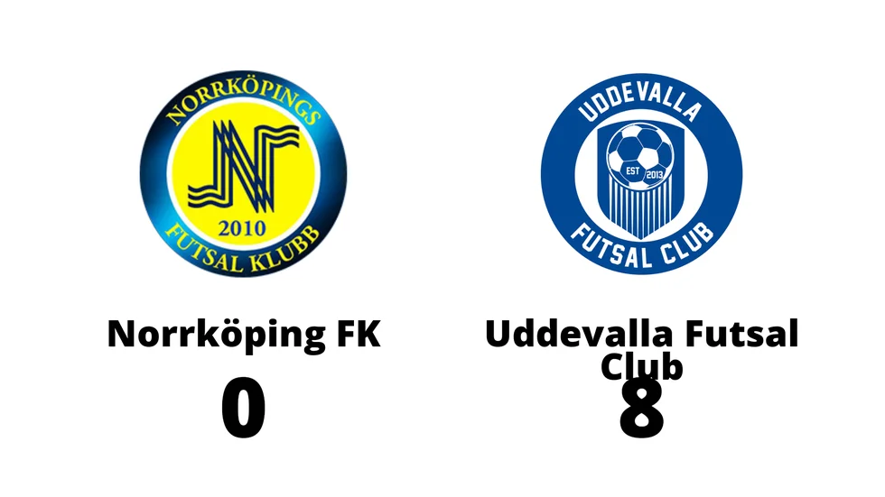 Norrköping Futsal Klubb förlorade mot Uddevalla FC