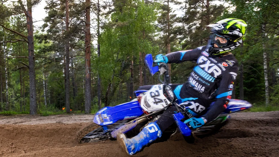 Lucas Vågberg, Göta MS, är en av förarna som kör enduro-SM och Götapokalen.