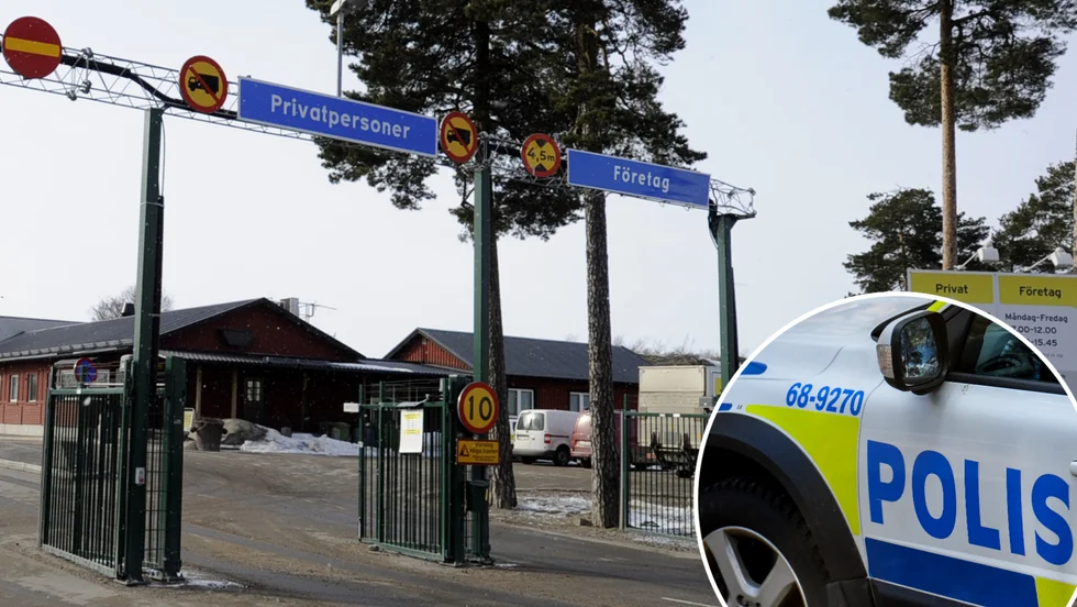 Strängnäspolisen utreder just nu en stöld av vitvaror till ännu okänt värde från Kvittens återvinningsstation. Bilderna är tagna vid andra tillfällen. 