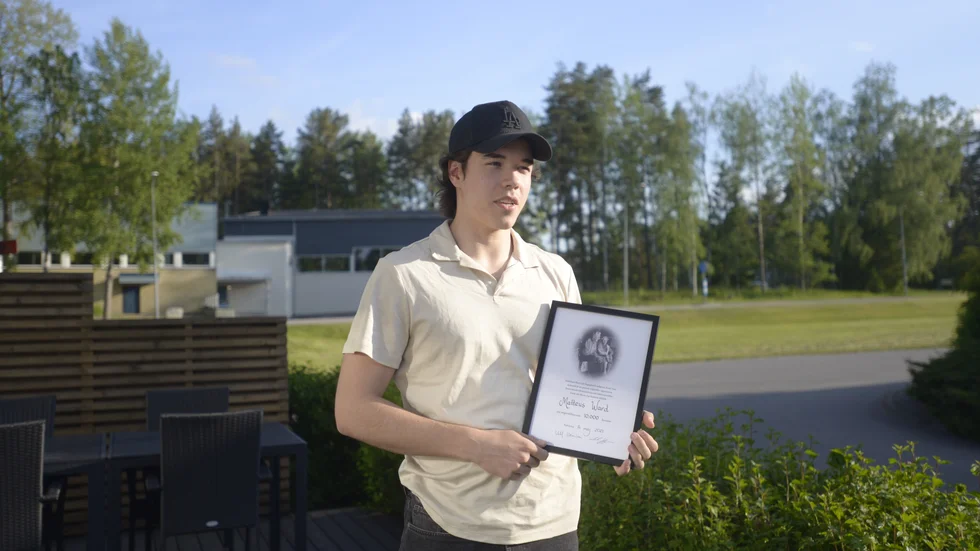 Matteus Ward hade en räddningsprocent på 90,7% i sin första seniorsäsong