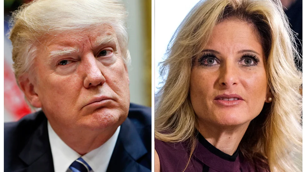 USA:s förre president Donald Trump stäms för förtal av tv-deltagaren Summer Zervos. Arkivbild.