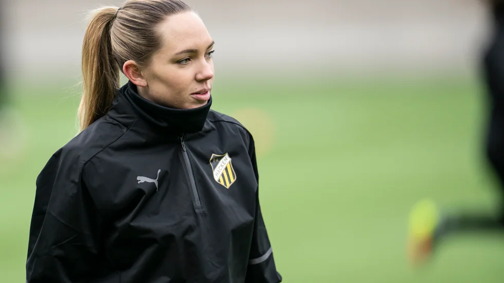 Elin Rubensson gjorde comeback efter att ha blivit mamma – och debuterade samtidigt för Häcken. Arkivbild.