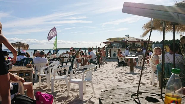 Sudersannas på Sudersand under en sommardag i juli. 