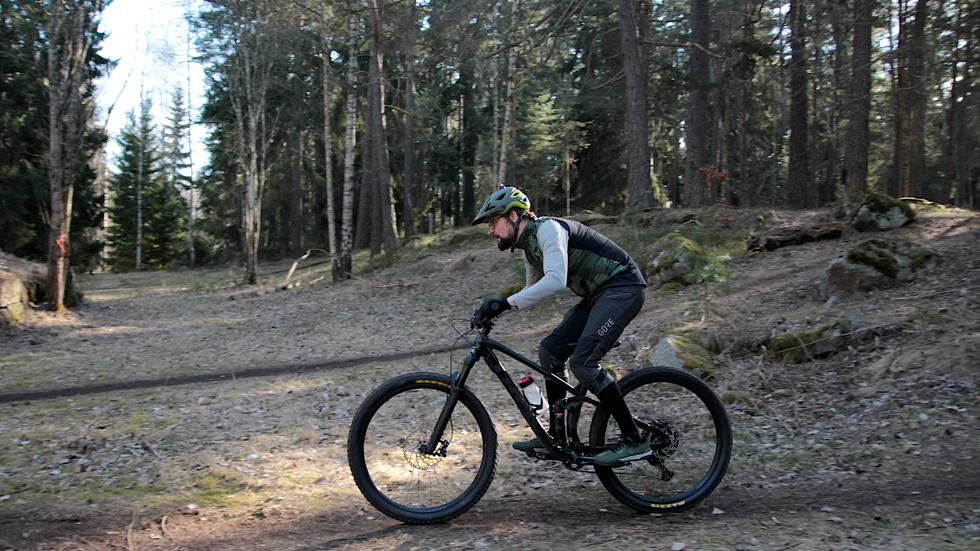 Fler mountainbikebanor behövs i Uppsala, tycker Gistvall. 