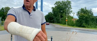 Cyklisten Micael blev påkörd: "Blev jäkligt rädd"