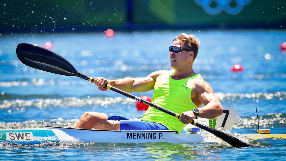 Petter Menning vann sin semifinal och är klar för final på K1 200 meter. Arkivbild.
