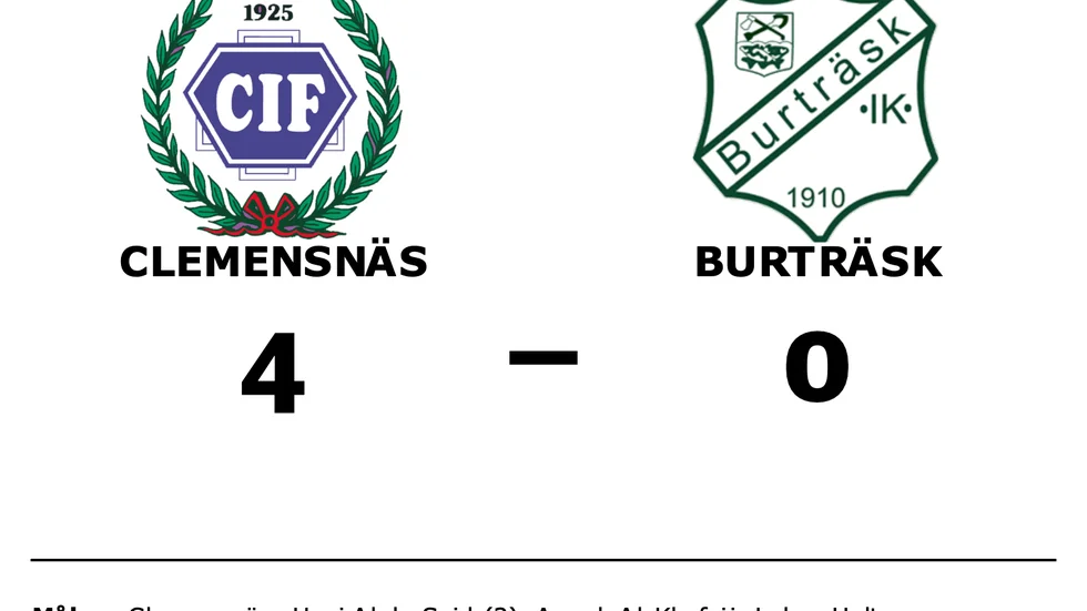 Clemensnäs vann mot Burträsk