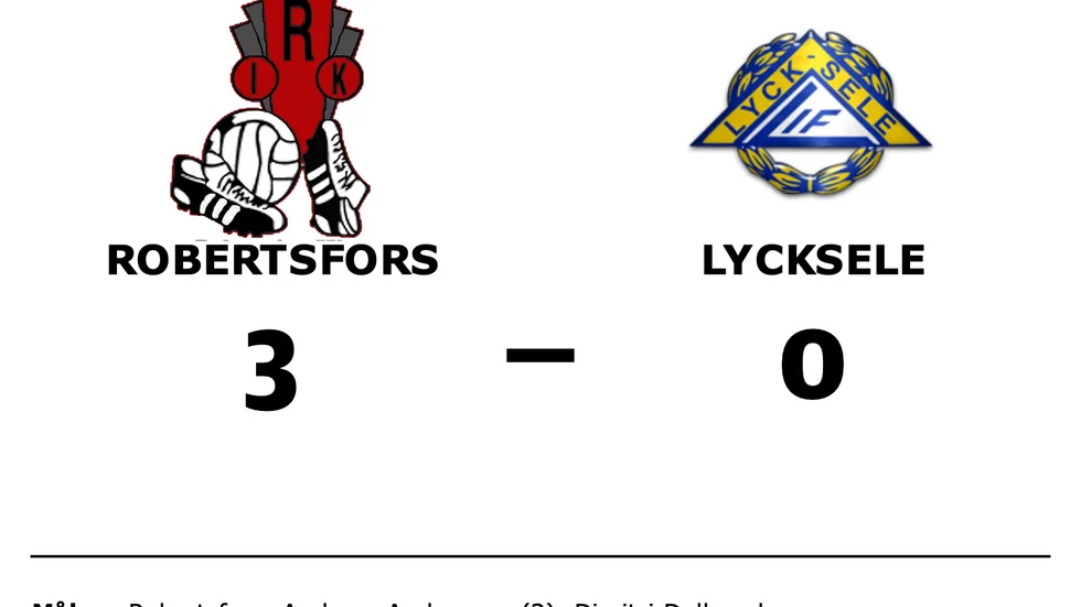 Robertsfors vann mot Lycksele