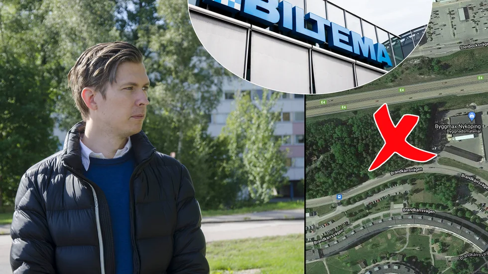 Anläggningen byggs i den västra delen av Gustafsbergsområdet. "Vi har letat efter tomt att etablera oss på här i väldigt många år", säger Martin Norrman, vd för Biltemas fastighetsbolag.
