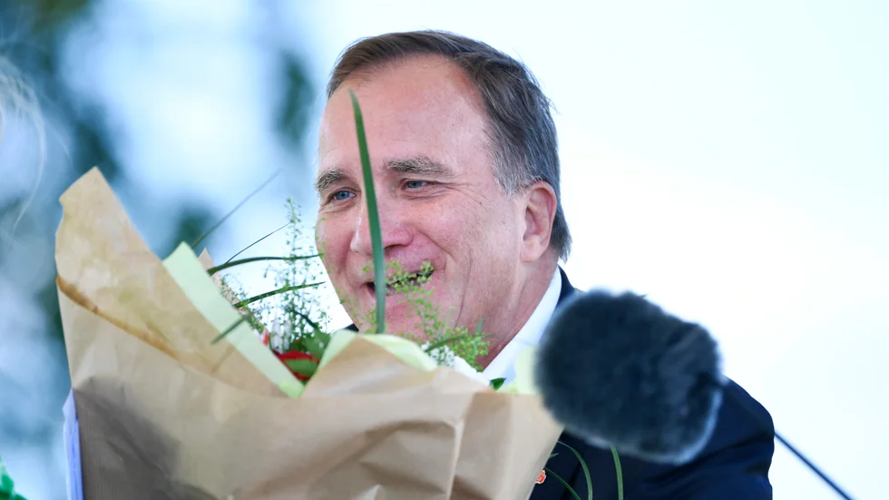 Statsminister Stefan Löfven (S) efter sitt sommartal.
