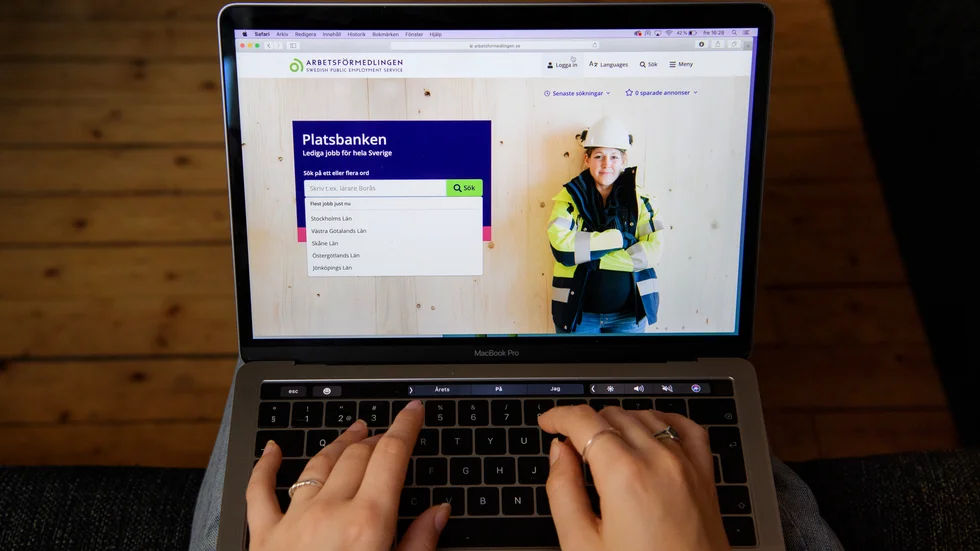 Arbetslösheten låg på 7,8 procent under vecka 33, enligt Arbetsförmedlingens statistik. Arkivbild.