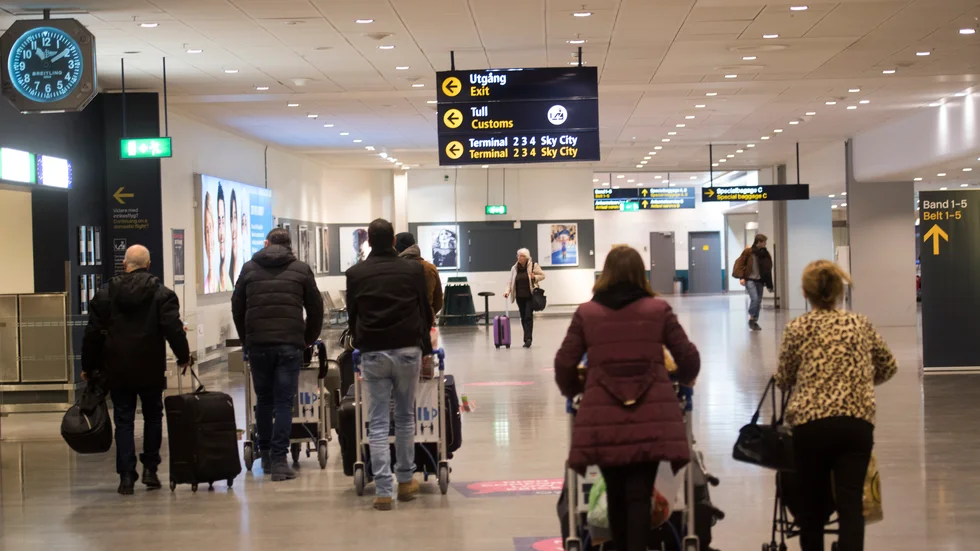 Resandet ökar, det ökar på både export och import av tjänster. Arkivbild.